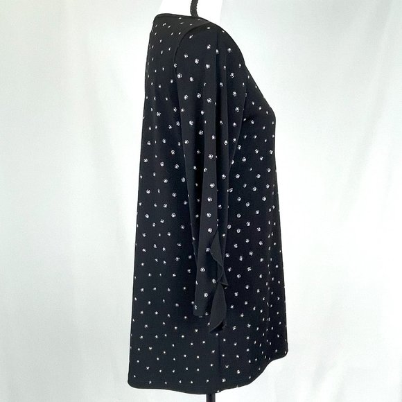 Clara Sun Woo Sparkle Tunic in Black, Size S, NEW - Picture 5 of 7